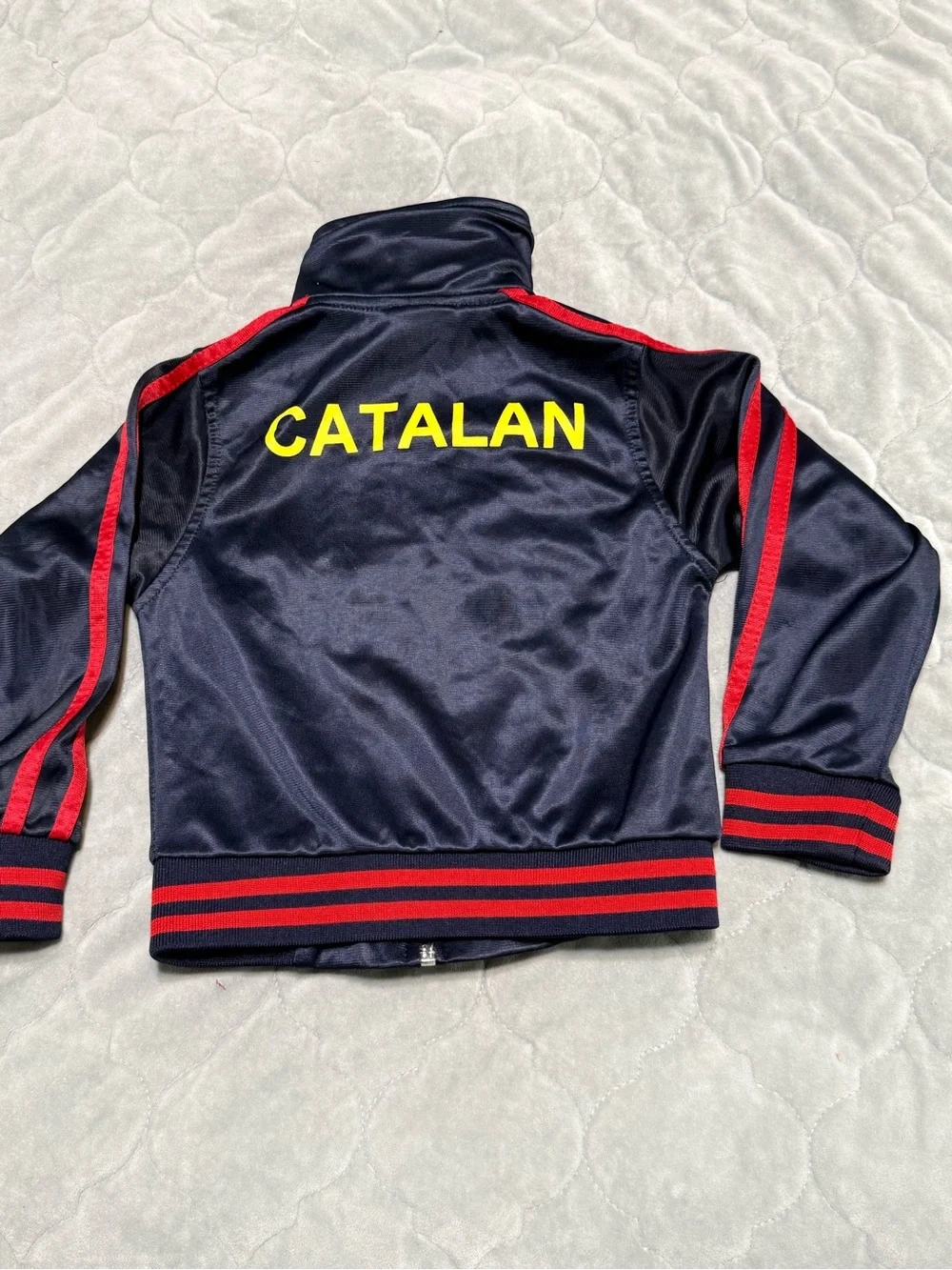 SK Barcelona Navy Kids Track Jacket with Red Trim size 2